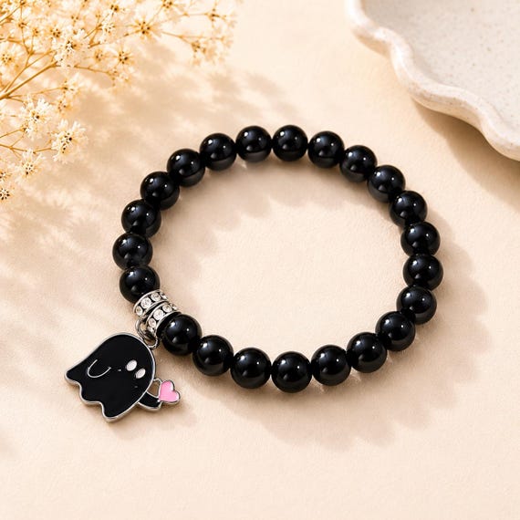 Ghost charm beaded Bracelet
